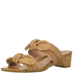 Taryn Rose Women's Nanette Heeled Sandal, doe, 6.5 M M US